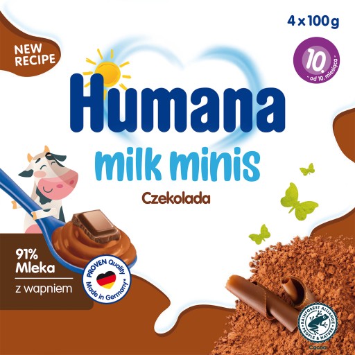 Humana Mliečna čokoláda dezert po 10 mesiacoch