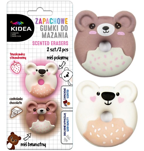2 x VONNÁ GUMA KIDEA PANDA a KOALA