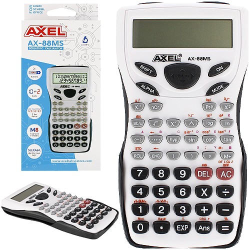 STOLOVÁ VEDECKÁ KALKULAČKA AXEL AX-88MS, 12-CIFER.