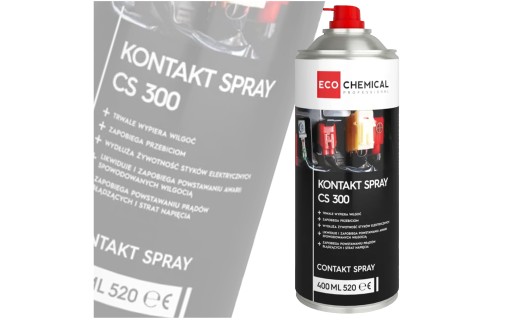 KONTAKT SPREJ NA ÚDRŽBU ELEKTRICKÝCH PRIPOJENÍ A KONTAKTOV CS 300 400 ML
