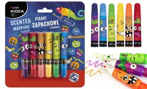 Vonné perá 6 farieb Kidea Set