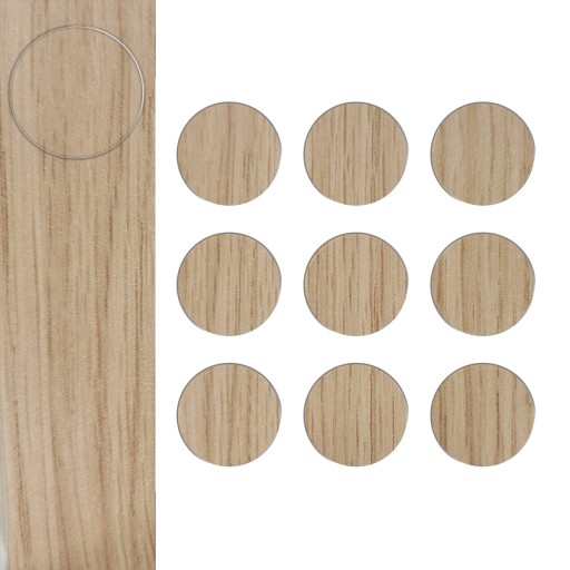 Nábytkové zátky Krycie otvory Farba Lindberg DUB Fi 20mm 9 ks