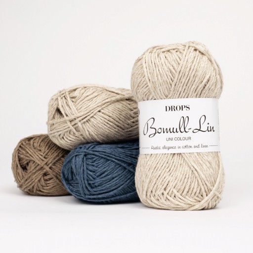 BOMULL-LIN Drops - bavlna + ľanová priadza - 50g, 11