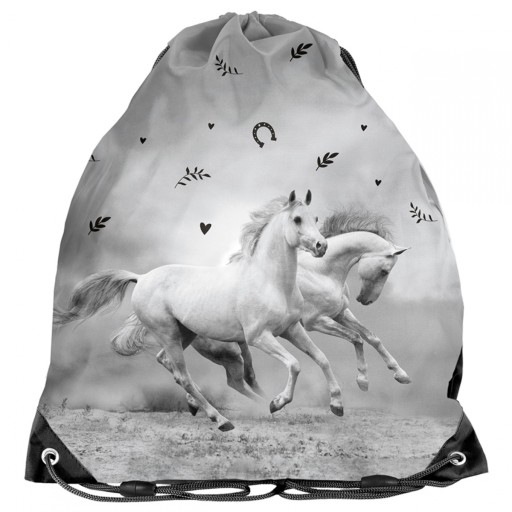 Horses Dievčenská taška na topánky na PE uniformu Papuče Topánky Paso pre