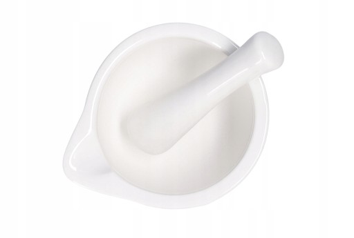 Porcelánový kuchynský mažiar s paličkou, 10 cm