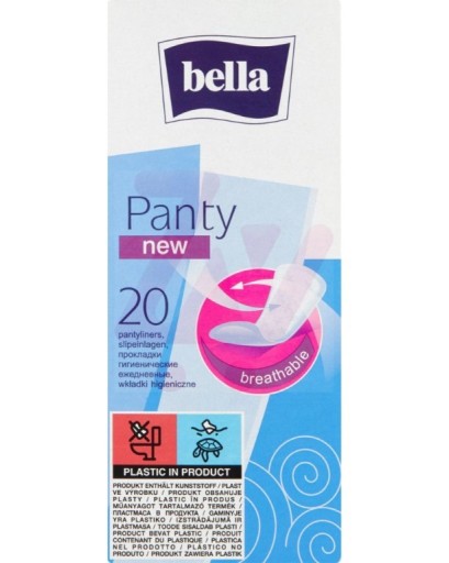 BELLA PANTY NOVÉ HYGIENICKÉ VLOŽKY 20 KS