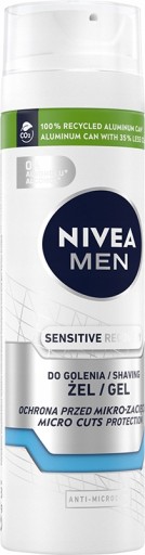 NIVEA MEN SENSITIVE RECOVERY Regeneračný gél na holenie pre mužov 200ml