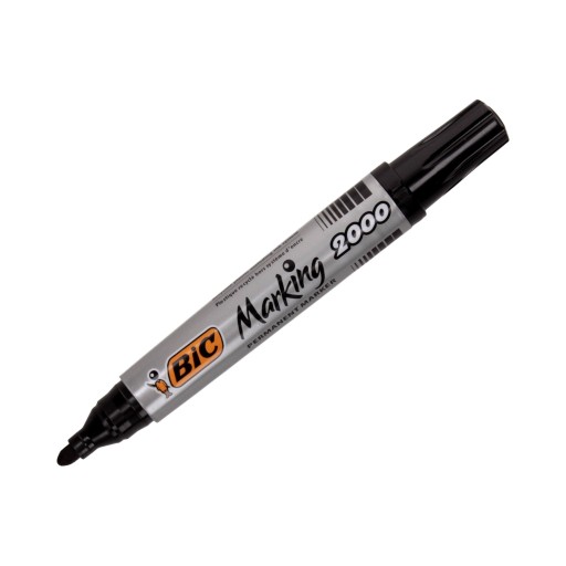 Permanentný popisovač 1,7mm čierny okrúhly Bic