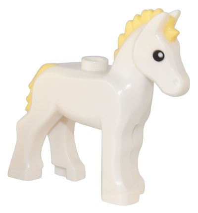 LEGO 82445pb02 HORSE ŽREBNÝ PONY biely NOVINKA (4g)