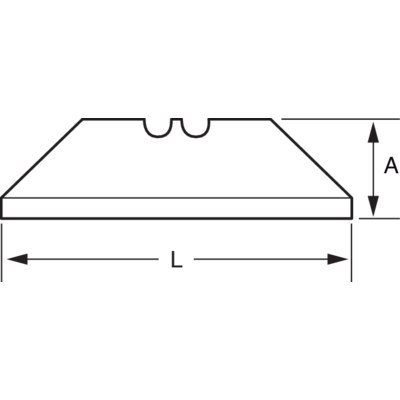 ČEPELE NOŽOV BEZPEČNÉ NA POUŽITIE 19 x 55,5 mm 5 ks BAHCO