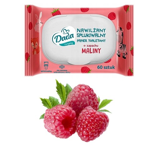 VLHČENÝ TOALETNÝ PAPIER DADA S VÔŇACIOU MALINY