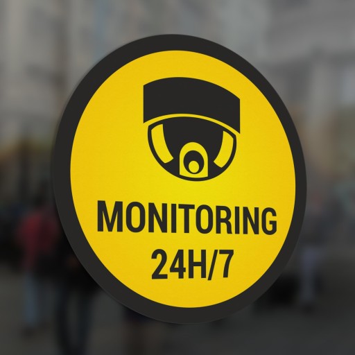 Monitoring - Monitoring 24H/7 nálepka 15x15