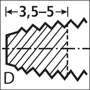 Ručné kohútiky D352 HSS M 4.0
