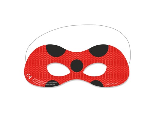 Ladybug Cat Noir Miraculous masky na oči 6 ks