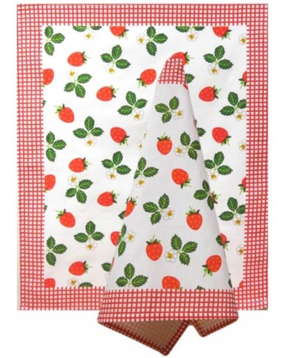 Bavlnená kuchynská utierka JEDEKA STRAWBERRIES