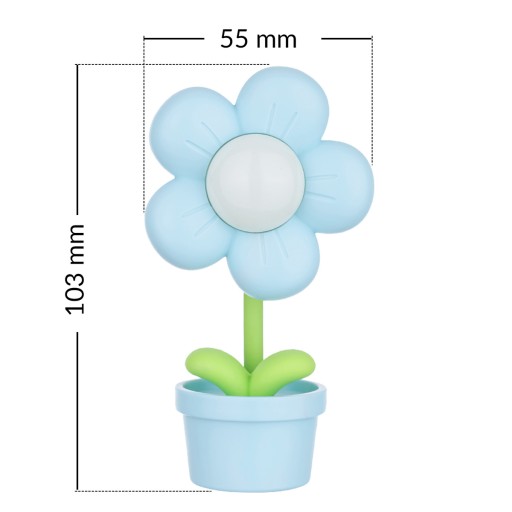 NOČNÁ STOLNÁ LAMPA PRE DETI LED DETSKÁ STOLNÁ LAMPA KVETOVÁ BULINA