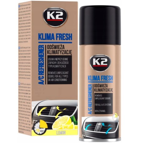 K2 KLIMA FRESH - FOGENTILIZÁTOR NA KLIMA FRESH LEMON