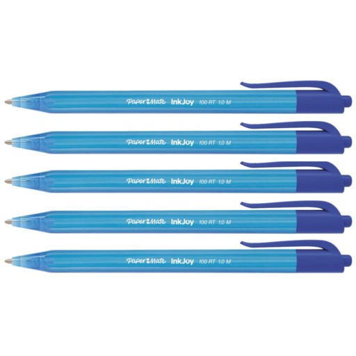 Paper Mate INKJOY M 1.0 modré automatické perá Set Complete