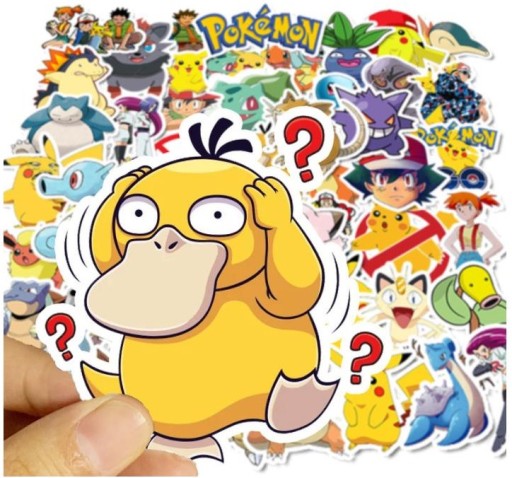 Nálepky Pokémon s Pikachu Sada 50 kusov v kufríku Nálepky pre dieťa ako darček