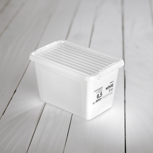 PLASTOVÝ KONTAJNER S VEKOM NA ÚLOŽNÝ BOX ORGANIZÁTOR 6,5L