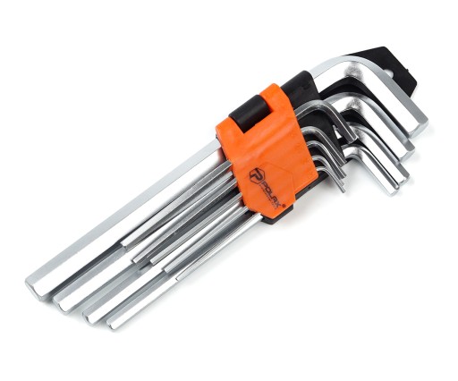 SADA IMBUSOVÝCH KĽÚČOV 1,5-10MM CRV LONG 9 KS POLAX 25-006