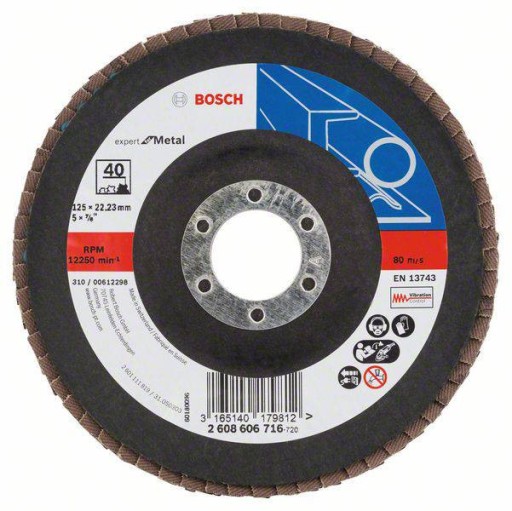 Bosch X551 G40 EXPERT PRE KOV brúsny kotúč 125x22mm 2608606716