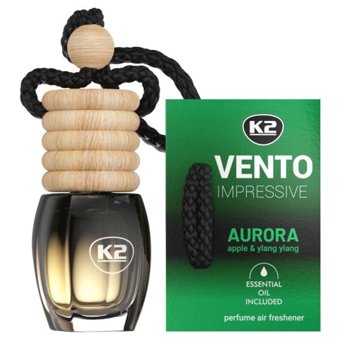 Prívesok na osviežovač vône do auta K2 VENTO Solo Impressive AURORA 8 ml