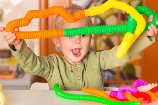 Pop Tubes Sensory Squishy Tubes Antistresová hrubá XXL hračka 6ks