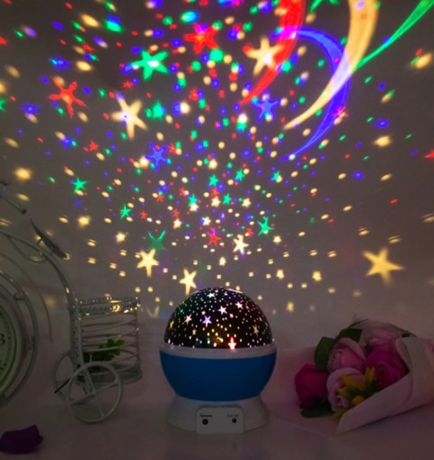 LED NOČNÁ LAMPA STARS PROJEKTOR MNOHO VARIANTOV