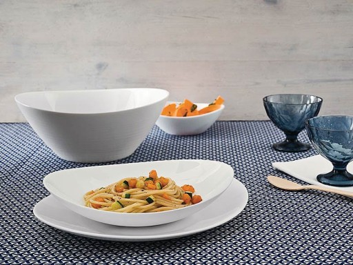 Steakový tanier 32x26 cm biely PROMETEO BORMIOLI
