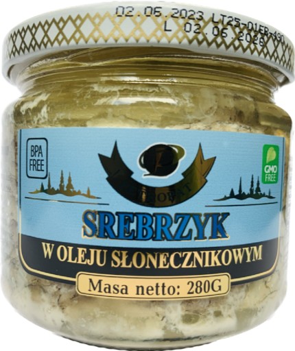 STRIEBRO V slnečnicovom oleji 280 G PETROPAT