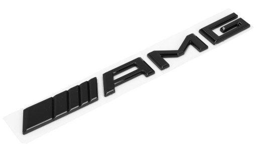 Samolepiaci emblém MERCEDES AMG odznak 18,5x2,5 cm Čierna