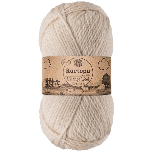 Kartopu | Melanžová vlna | K0855 | svetlo béžová