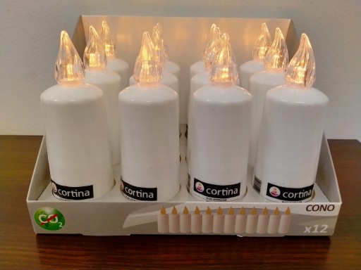 VEĽKÁ LED VLOŽKA S BATÉRIAMI R6 PRE GRANK GRATEN 16CM BIELA VYSOKÁ VODODOLNOSŤ