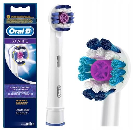 Originálna hlavica elektrickej zubnej kefky Oral-B 3D White 1 ks.