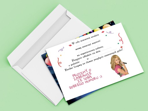 POZVÁNKA DIEŤAŤA HANNAH MONTANA + OBÁLKA ZDARMA
