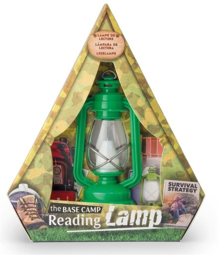 LAMPA NA ČÍTANIE, ZELENÁ ZÁKLADNÁ TÁBOROVÁ LAMPA, AK