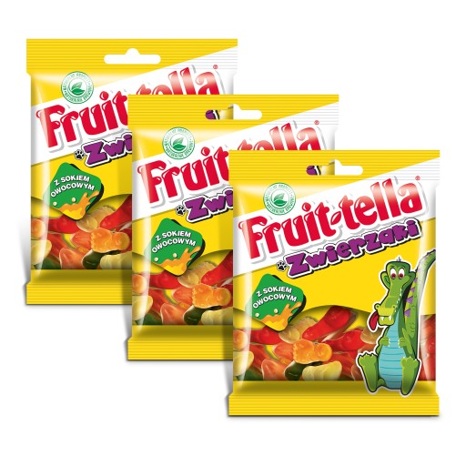 Fruittella želé zvieratká s penou a ovocnou šťavou 90g x3