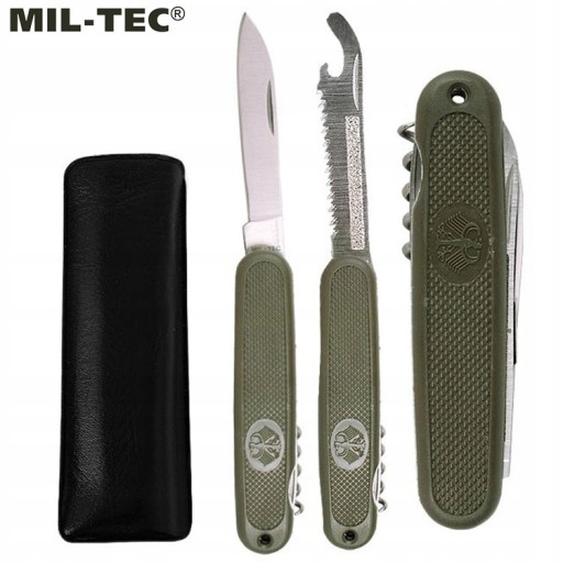 Vreckový nôž Mil-Tec German Old Style Army Bundeswehr Olivový zatvárací nôž