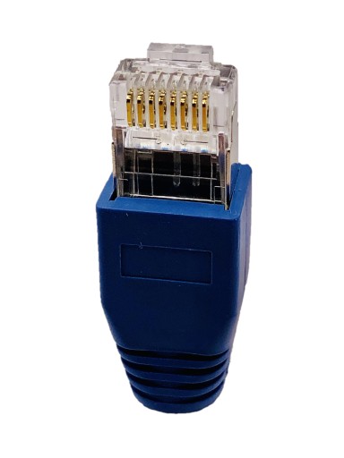 Zástrčka RJ45, kategória 6A, s krytom, tienená, AWG 22-24, pre hrubé káble, 1 kus