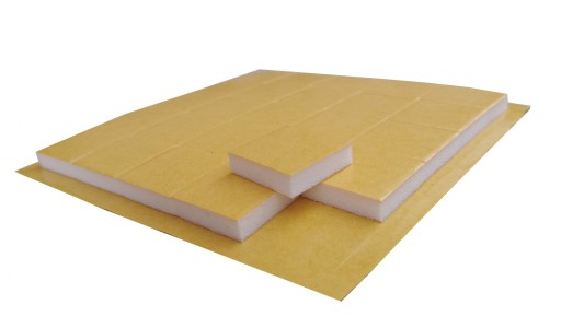 Obojstranné samolepiace penové štvorce na 3D karty, 20 mm x 20 mm, hrúbka 5 mm