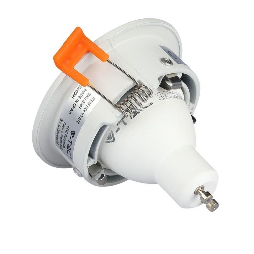 V-TAC GU10 zapustené očko okrúhle biele VT-876-RD 3-ročná záruka