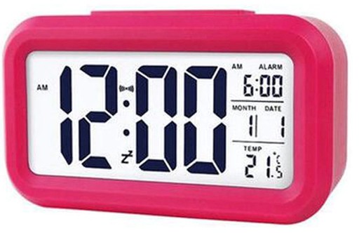 HODINY ALARM TEPLOMER DIGITÁLNY LED DISPLEJ ELEKTRONICKÝ 12/24H