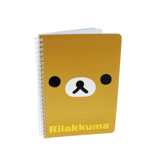 Zápisník RILAKKUMA medvedíka, 60 listov, linajkový a čistý