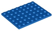 LEGO 3036 TANIER 6x8 modrý (25g) 4 ks.