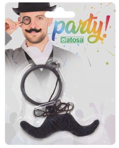 MUSTACHE + MONOKLOVÉ RETRO 20. OKULIARE PRE PÁNSKÝ OUTFIT