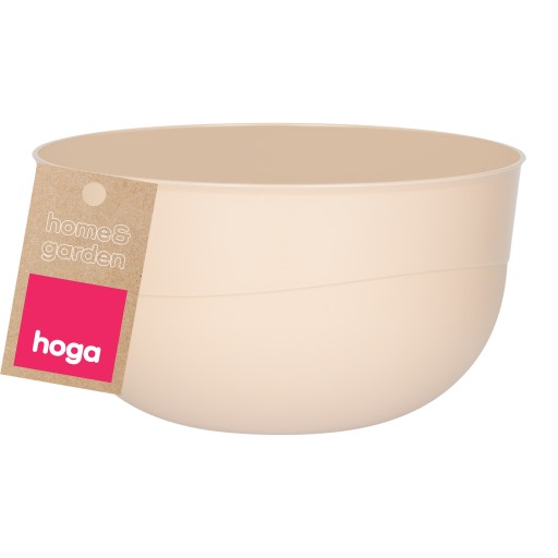 PLASTOVÁ KUCHYŇSKÁ MISKA NA JEDLO, NEREZNÁ, 1,2L, 16CM, BÉŽOVÁ