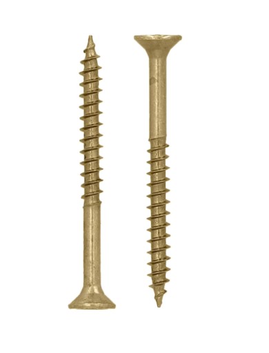 Skrutka do dreva kalená s čiastočným závitom WH4,5x45, žlto pozinkovaná - 1kg