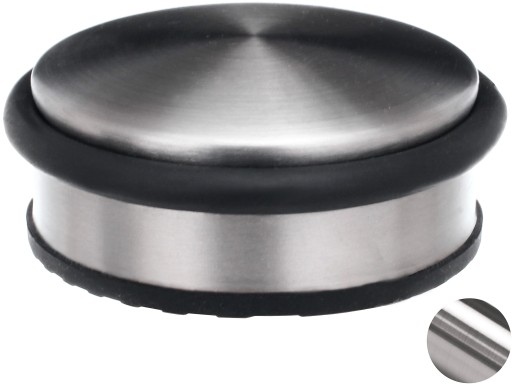 Ťažká zarážka dverí, NÍZKA zarážka, INOX STEEL