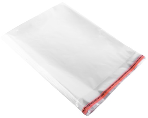 Celofánové vrecká s lepidlom, 25x35+5